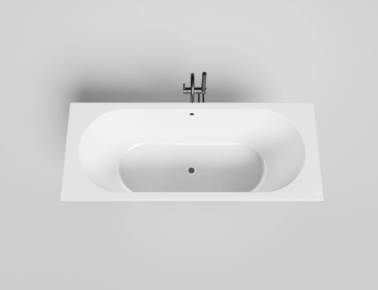 Ванна из литьевого мрамора Salini Ornella Axis 170x70 104613G S-Sense белая глянцевая