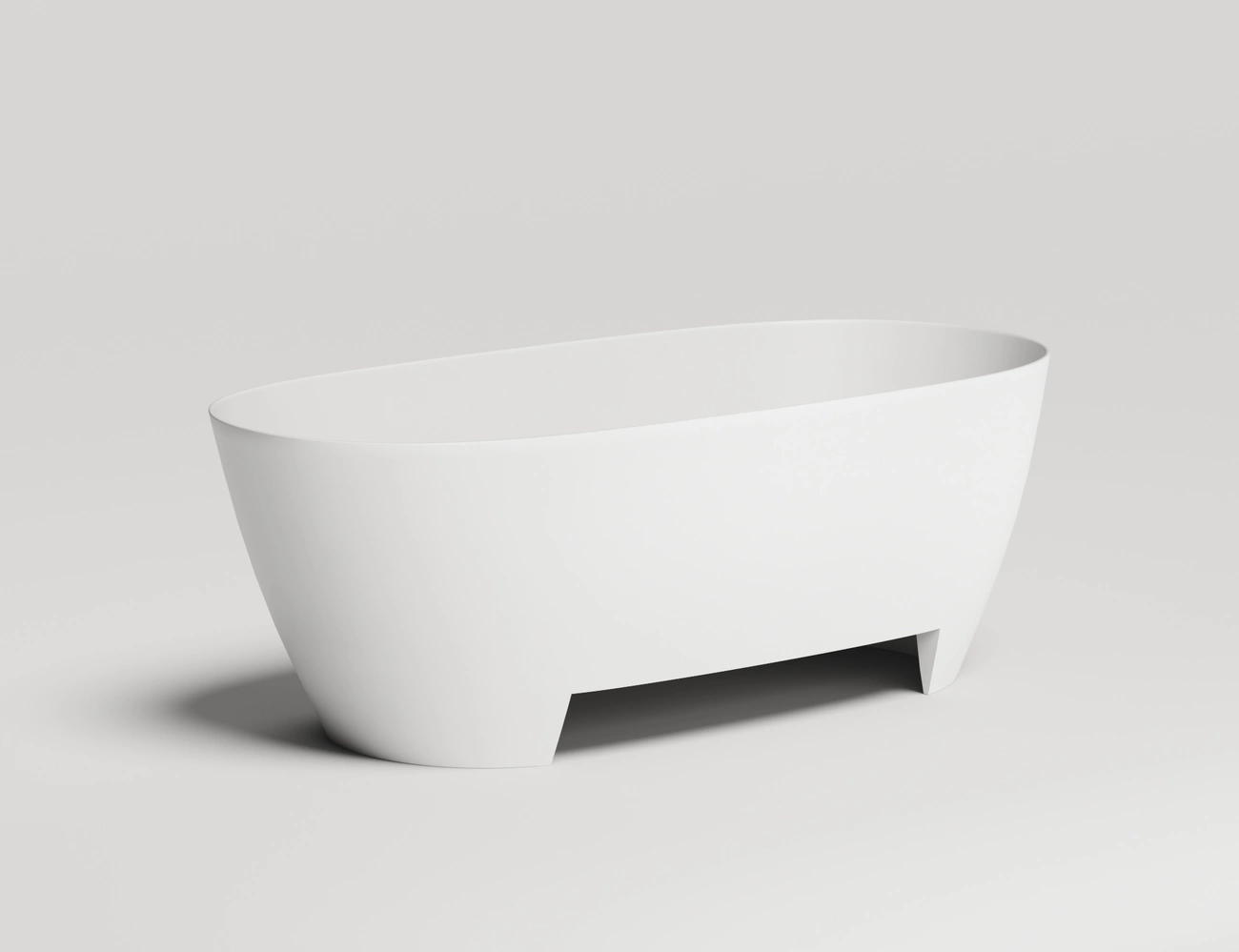 Ванна из литьевого мрамора Salini Sofia Light 165х75 103611G S-Sense без перелива, белая глянцевая