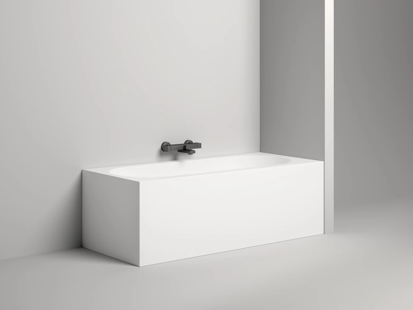 Ванна из литьевого мрамора Salini Ornella Kit S-sense 170х70 102413G белая глянцевая, встраиваемая