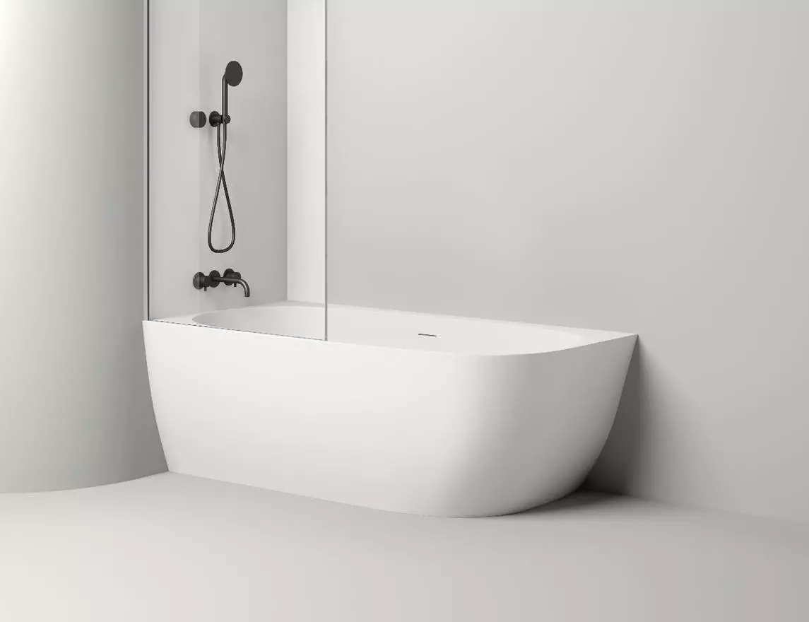 Ванна из искусственного камня Salini Sofia Corner L S-Stone 170х85 102525M белая матовая, пристенная угловая