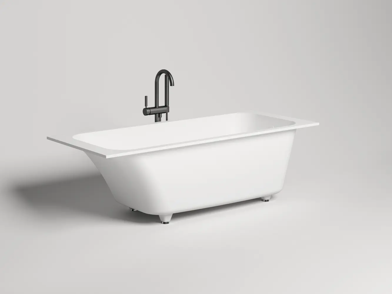 Ванна из искусственного камня Salini Orlanda S-stone 170х80 102026M белая матовая, встраиваемая