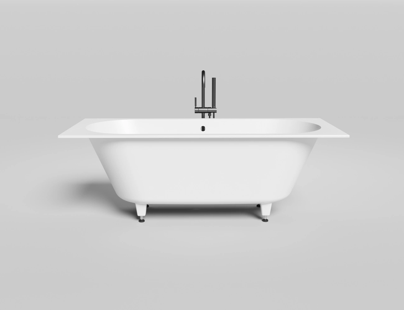 Ванна из литьевого мрамора Salini Ornella Axis 170x70 104613M S-Sense белая матовая