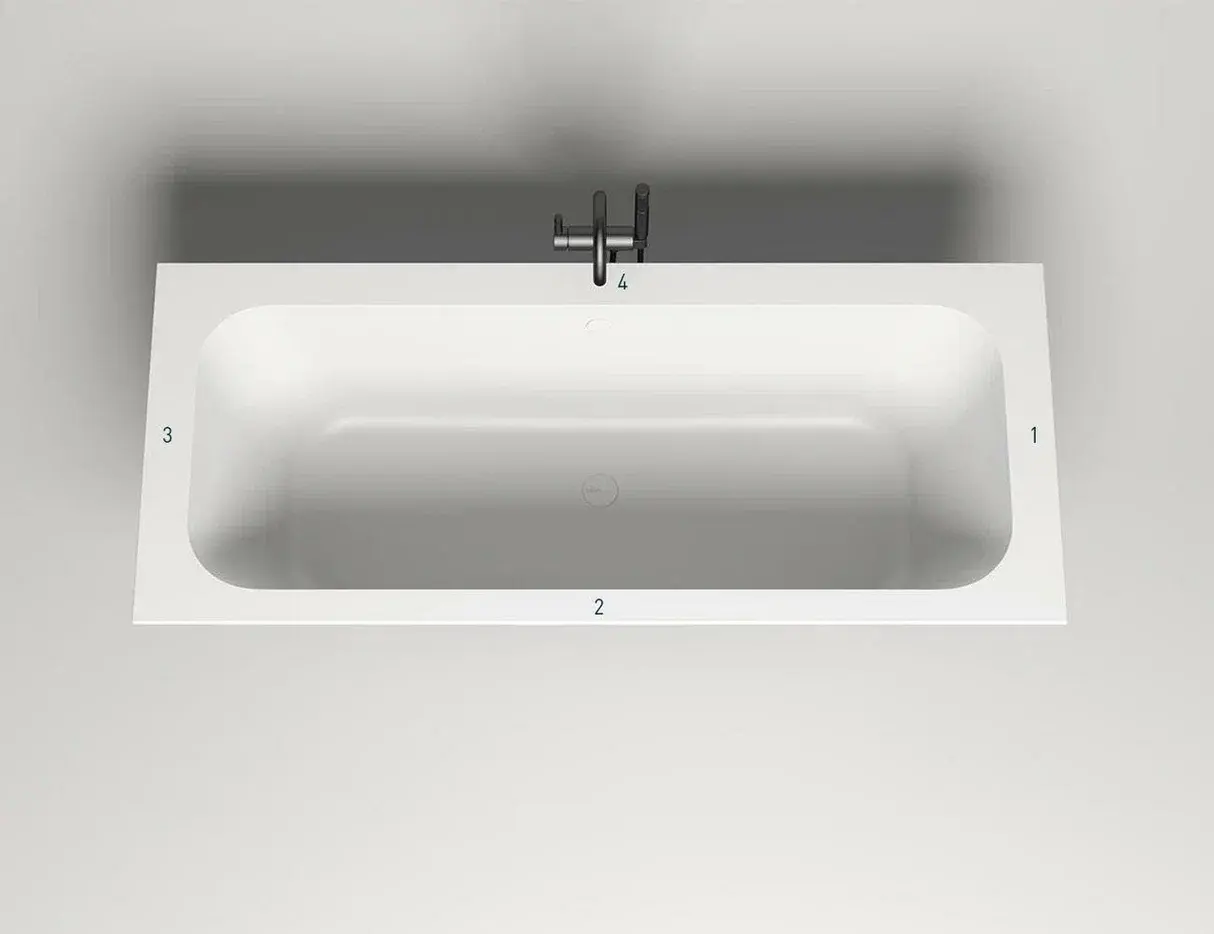Ванна из искусственного камня Salini Orlanda Plus Kit S-Stone 190x100 102124M белая матовая, встраиваемая