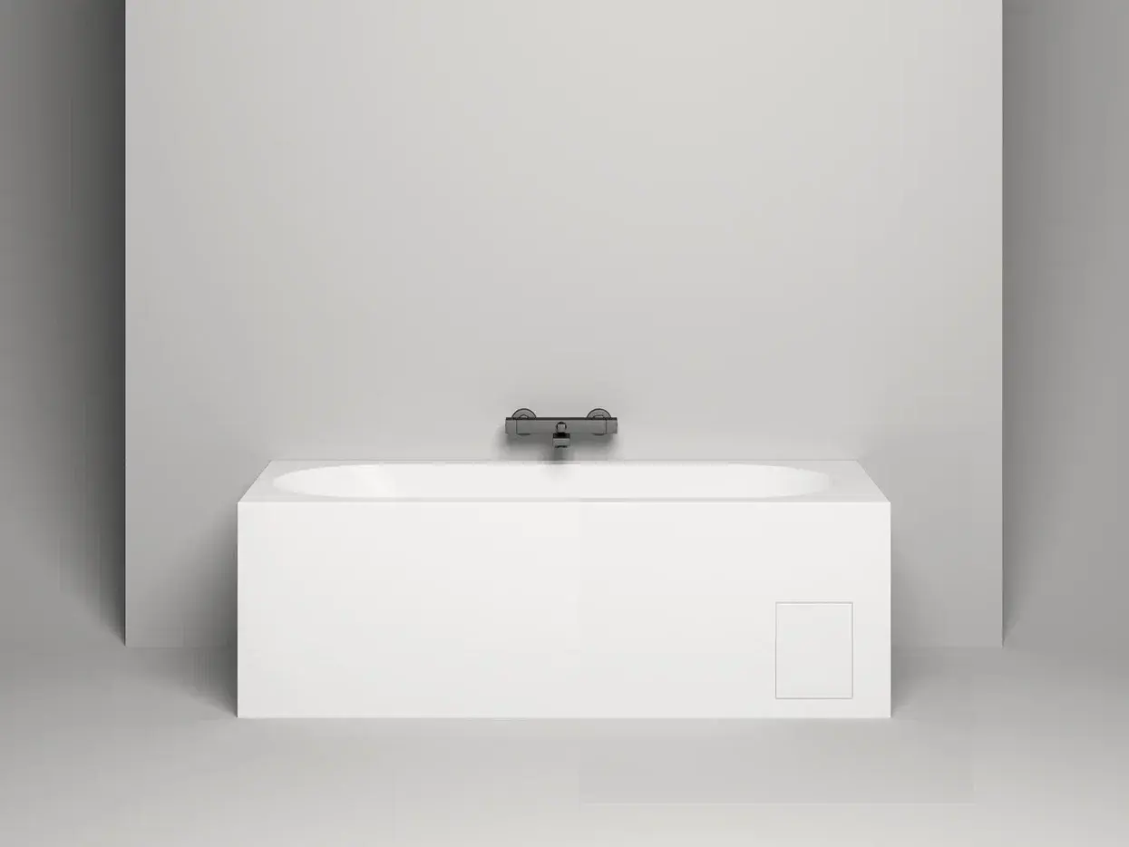 Ванна из искусственного камня Salini Ornella Kit S-Stone 180x80 102422M белая матовая, встраиваемая