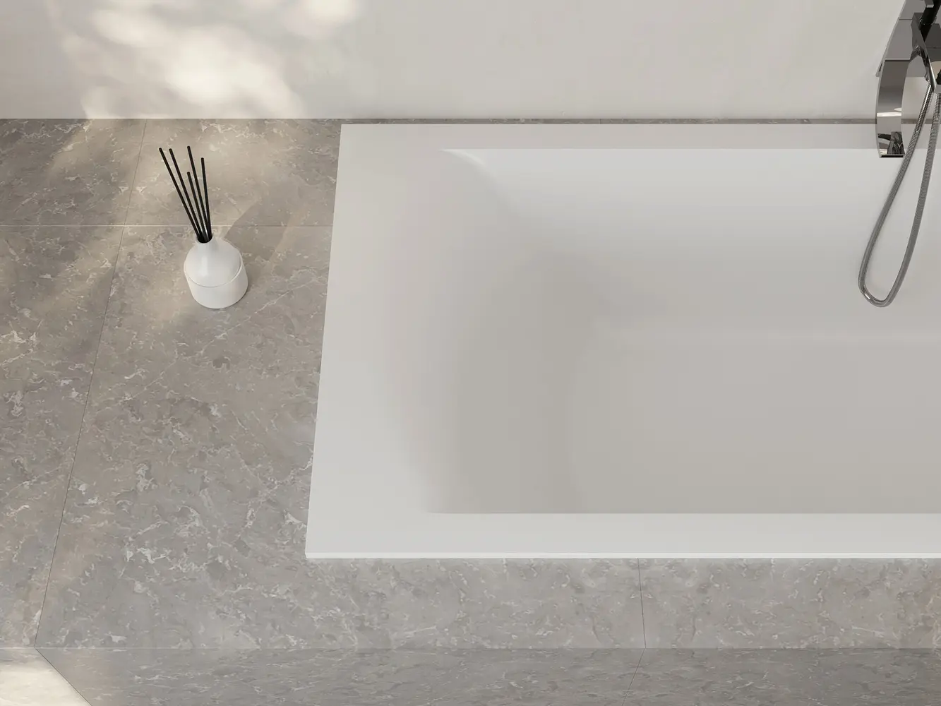 Ванна из искусственного камня Salini Cascata 104123M 170x75 S-Stone белая