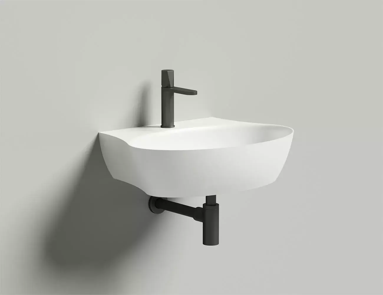 Раковина подвесная Salini Alda Wall 01 S-Sense 58 см 140311G из литьевого мрамора, белая глянцевая