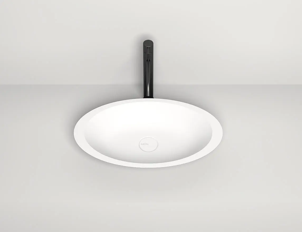 Раковина накладная Salini Callista 02 S-Stone 57 см 1101202SM из искусственного камня, матовая белая
