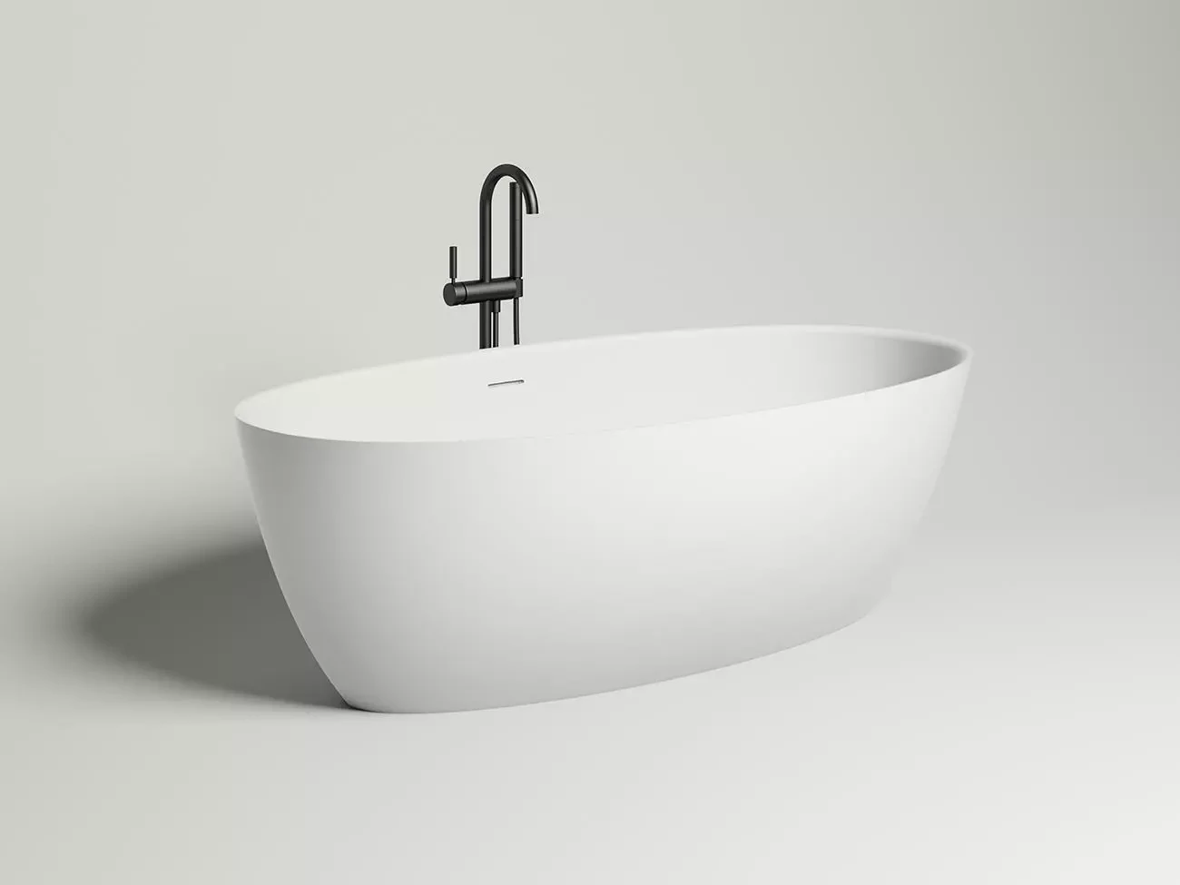 Ванна из литьевого мрамора Salini Alda S-sense 160x80 101913G белая глянцевая, отдельностоящая