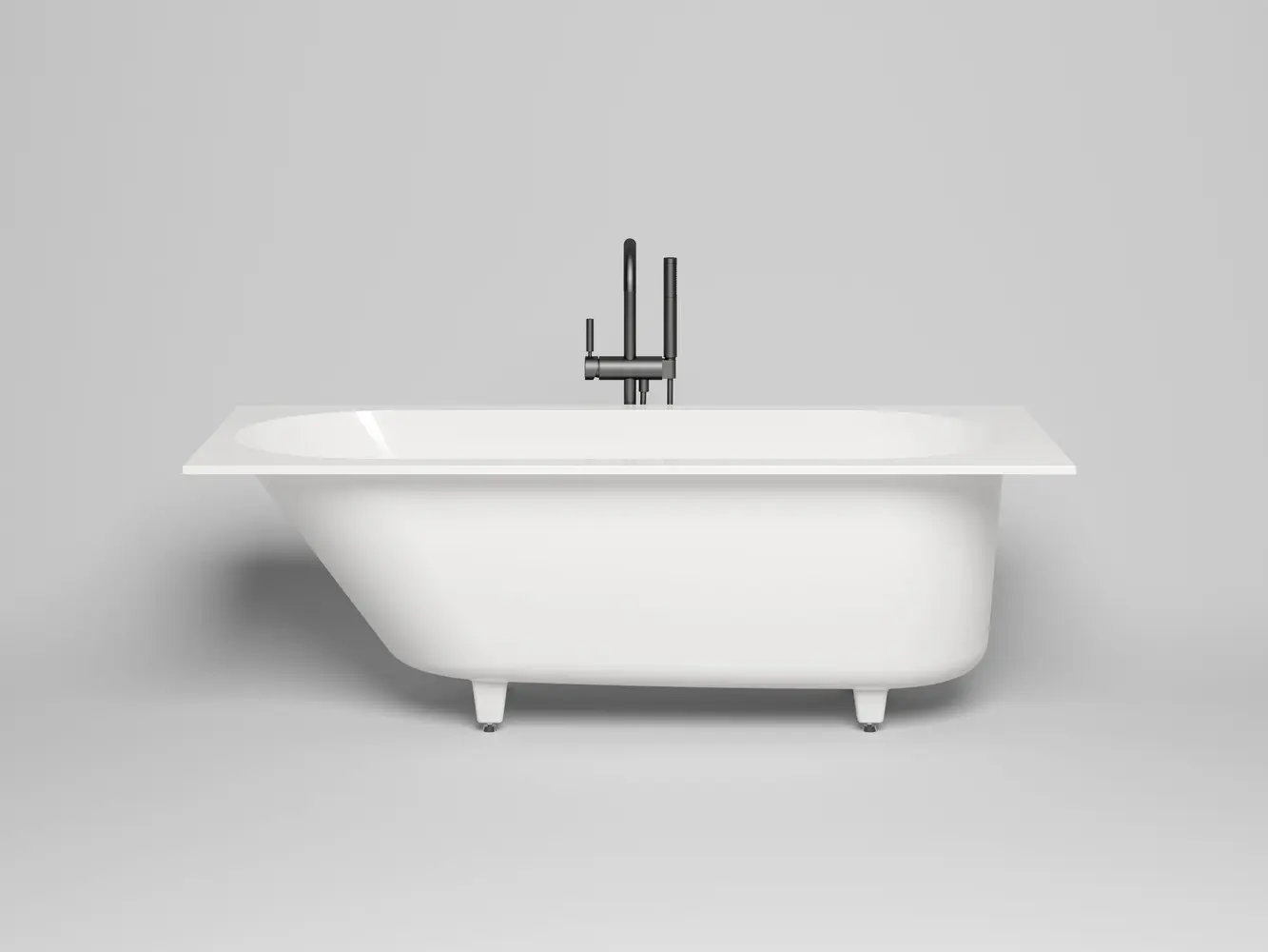 Ванна из литьевого мрамора Salini Ornella Kit S-sense 170х80 102414G белая глянцевая, встраиваемая