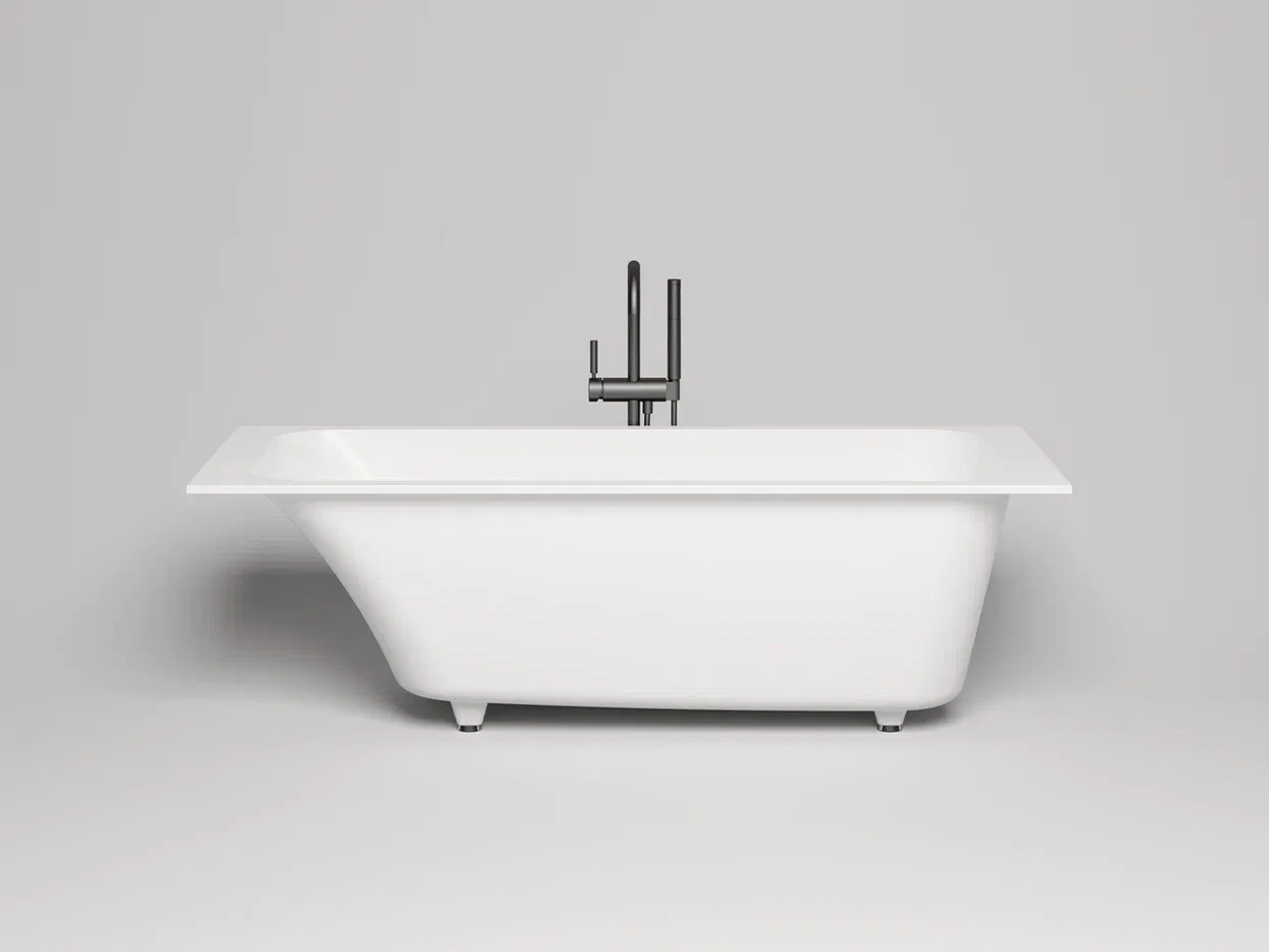 Ванна из литьевого мрамора Salini Orlanda Kit S-sense 180x80 102112G белая глянцевая, встраиваемая