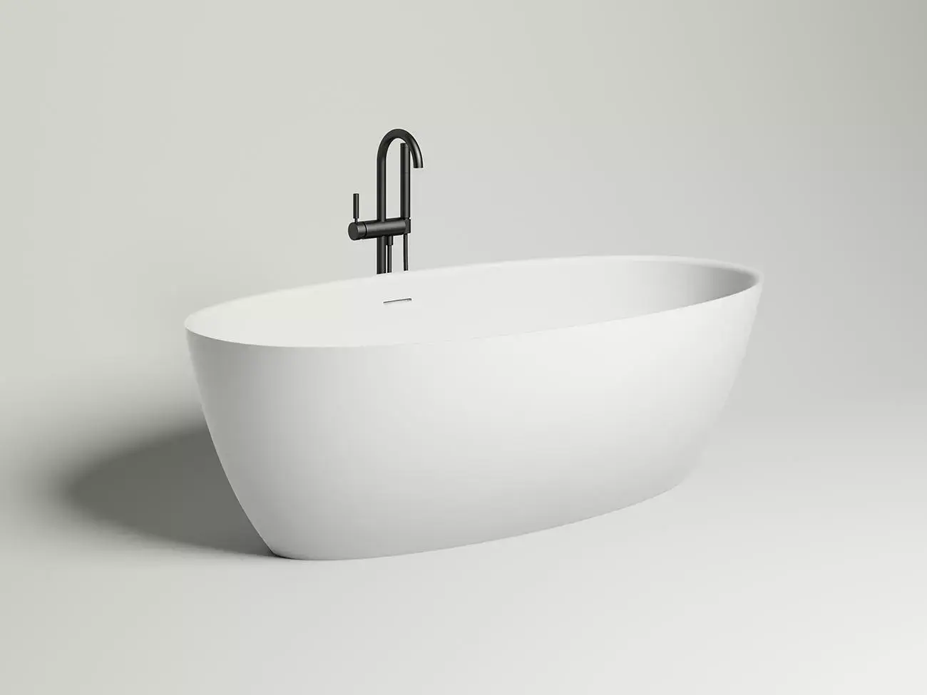 Ванна из литьевого мрамора Salini Alda S-sense 178x92 101911G белая глянцевая, отдельностоящая