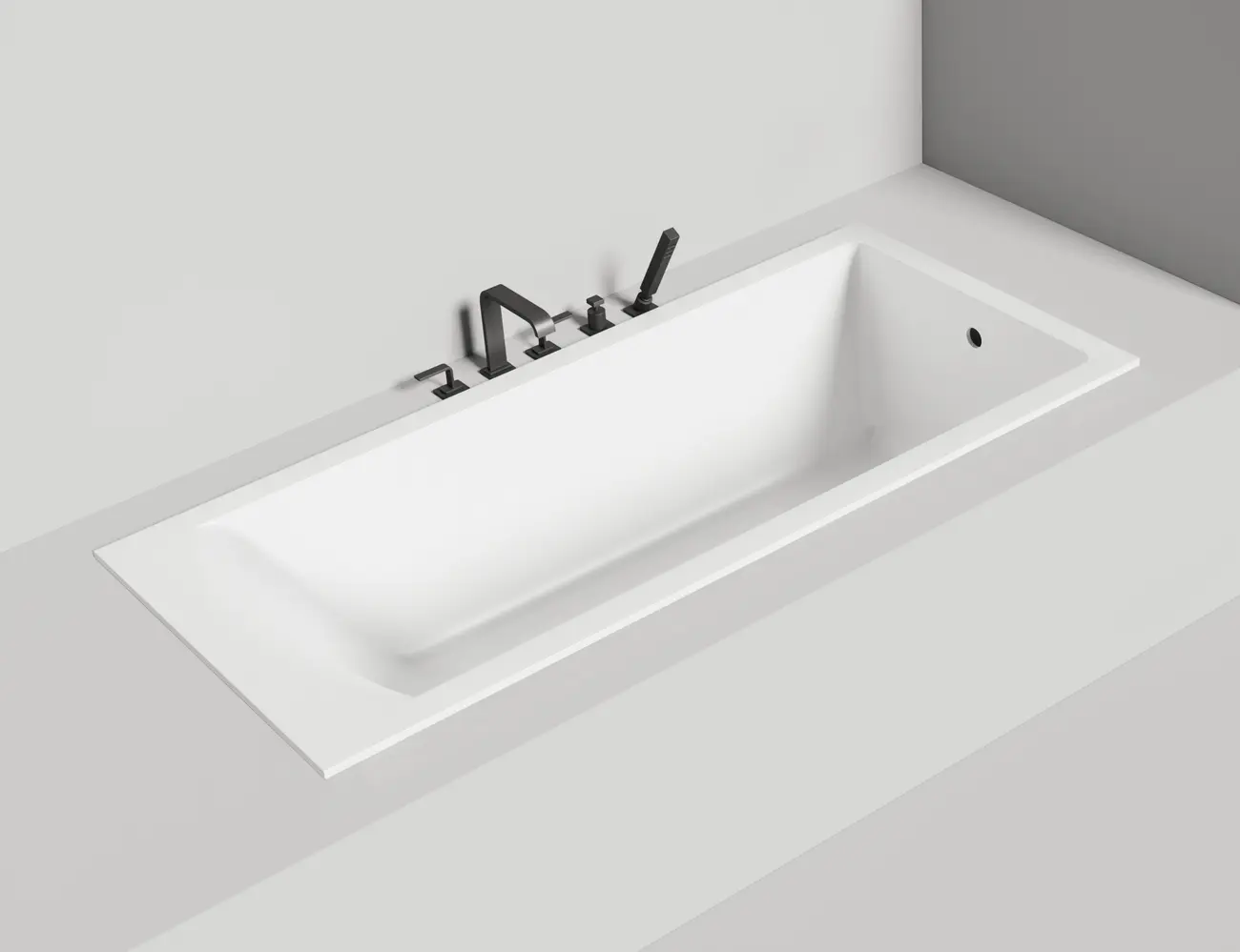 Ванна из искусственного камня Salini Cascata 104223M 180x80 S-Stone белая