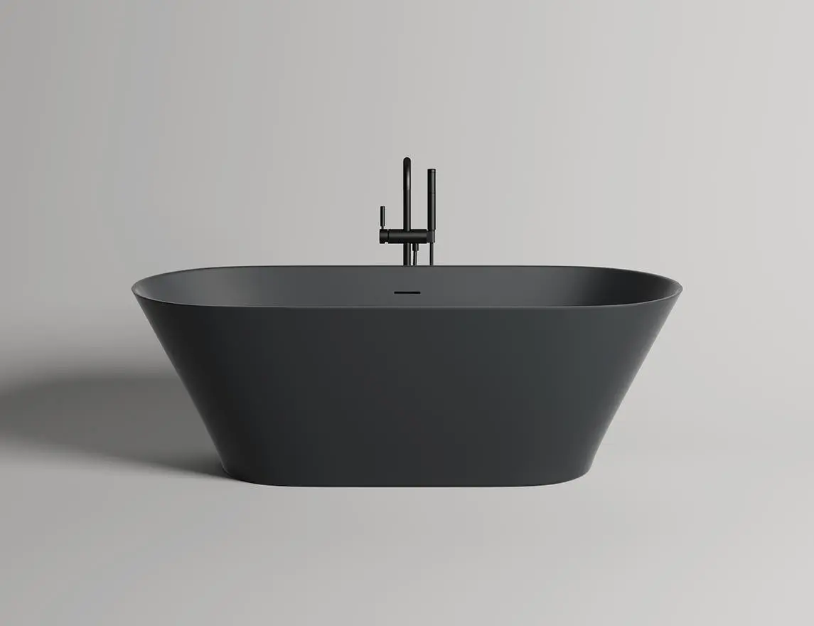 Ванна из литьевого мрамора Salini Mona S-sense 180x81 102911G белая глянцевая, отдельностоящая