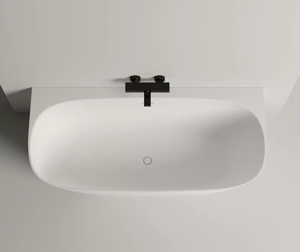 Ванна из литьевого мрамора Salini Sofia Wall S-Sense 170x80 102512G белая глянцевая, пристенная