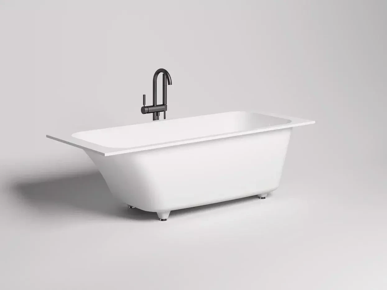 Ванна из искусственного камня Salini Orlanda S-stone 180x80 102022M белая матовая, встраиваемая