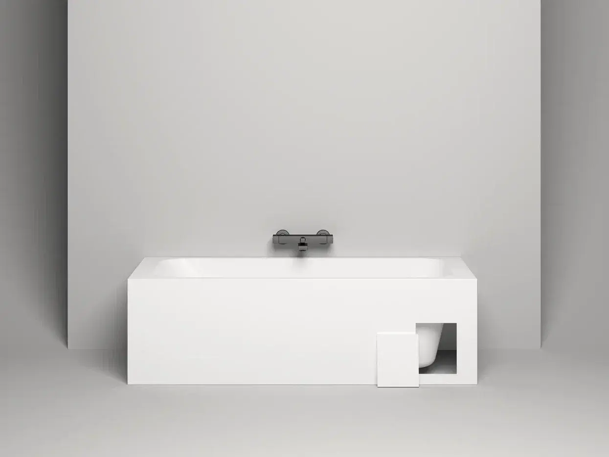 Ванна из искусственного камня Salini Orlanda S-stone 180x80 102022M белая матовая, встраиваемая