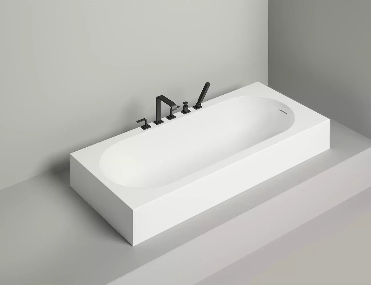 Ванна из искусственного камня Salini Ornella Kit S-Stone 170х80 102424M белая матовая, встраиваемая