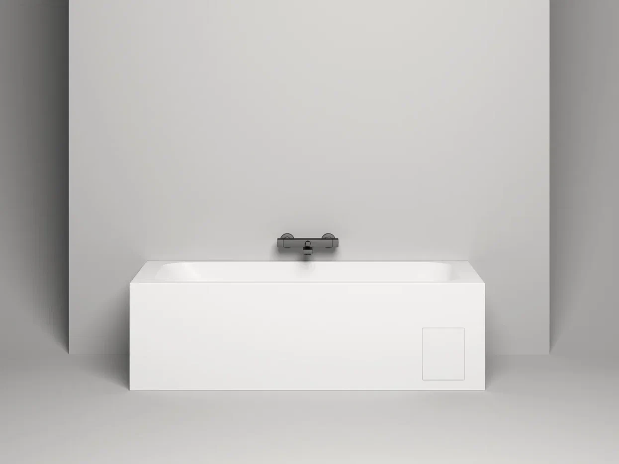 Ванна из литьевого мрамора Salini Orlanda S-sense 180x80 102012G белая глянцевая, встраиваемая