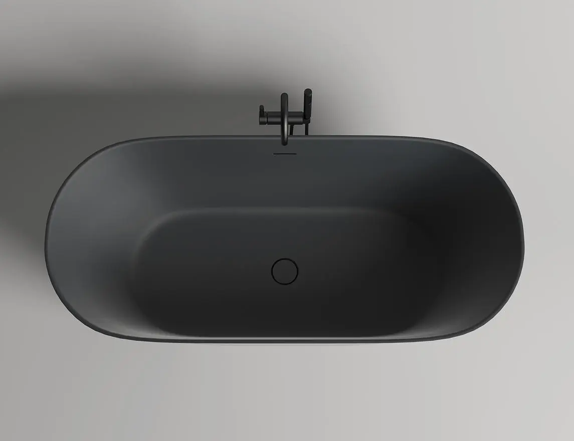 Ванна из литьевого мрамора Salini Mona S-sense 180x81 102911G белая глянцевая, отдельностоящая