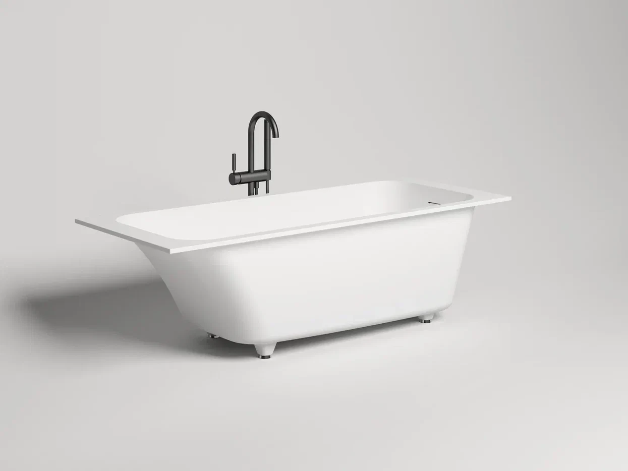 Ванна из искусственного камня Salini Orlanda Kit S-Stone 170x70 102121M белая матовая, встраиваемая