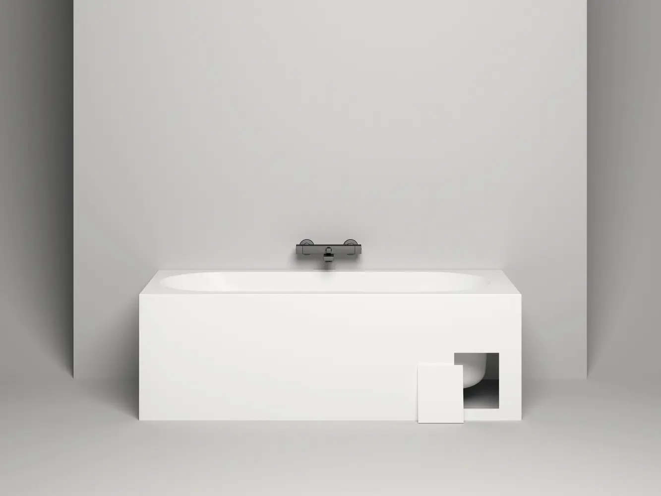 Ванна из литьевого мрамора Salini Ornella Kit S-sense 170х80 102414G белая глянцевая, встраиваемая