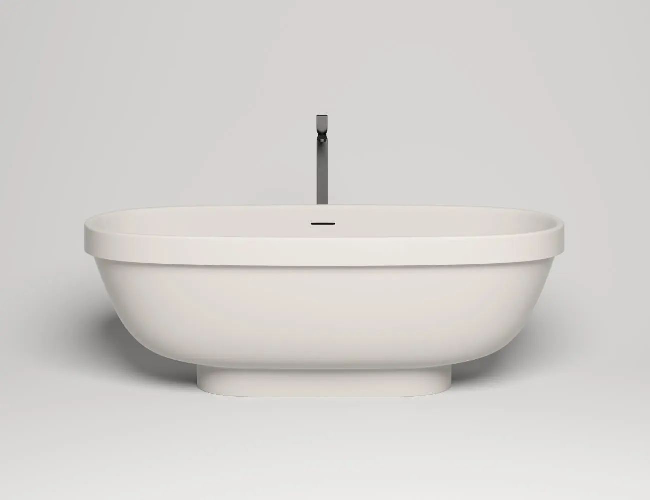 Ванна из искусственного камня Salini Greca S-stone 180х80 103121M белая матовая, отдельностоящая