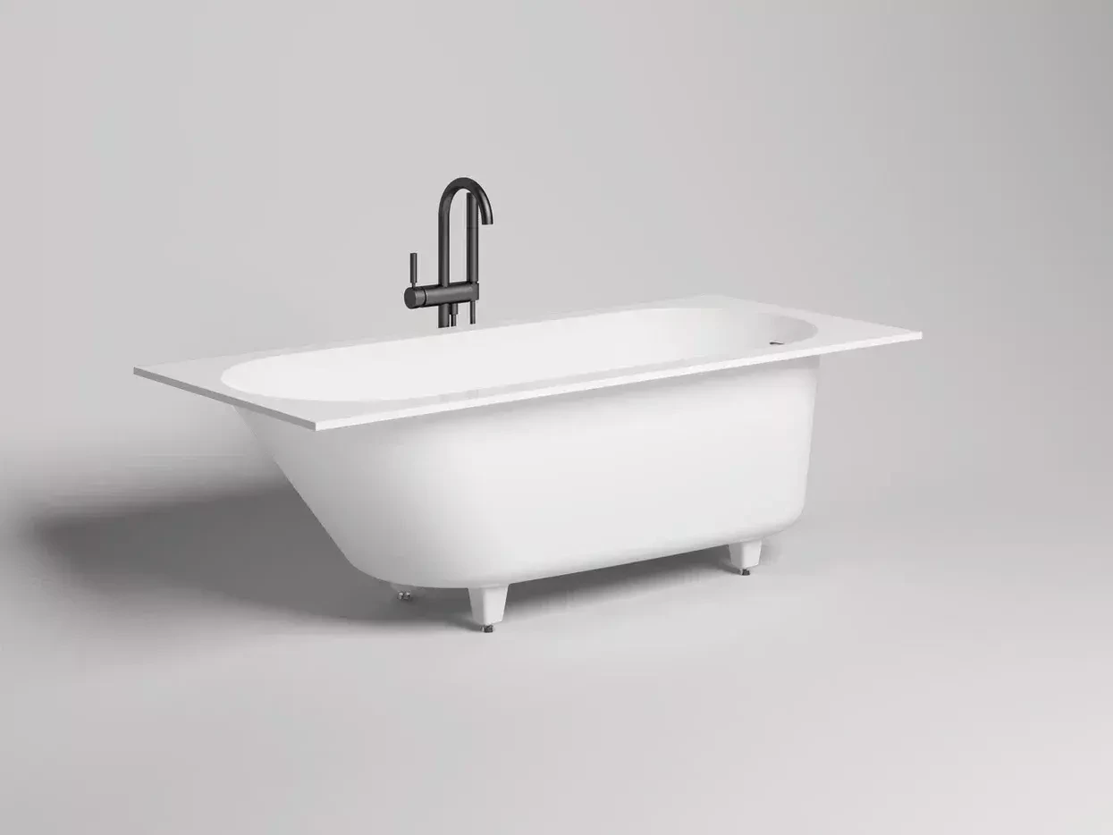 Ванна из искусственного камня Salini Ornella Kit S-Stone 170x75 102421M белая матовая, встраиваемая