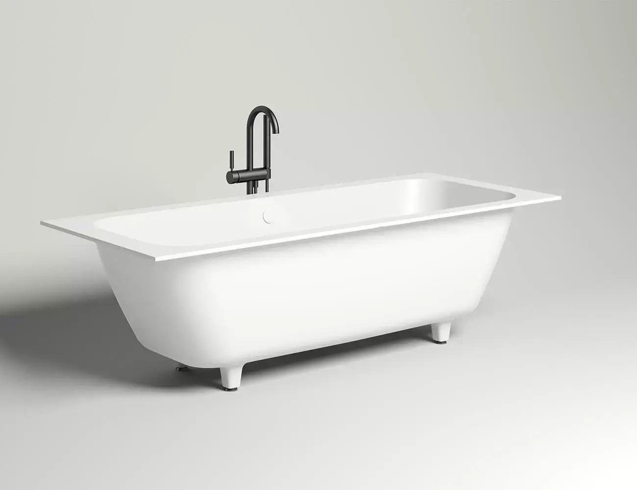 Ванна из искусственного камня Salini Orlanda Axis S-Stone 180х80 103222M белая матовая, встраиваемая