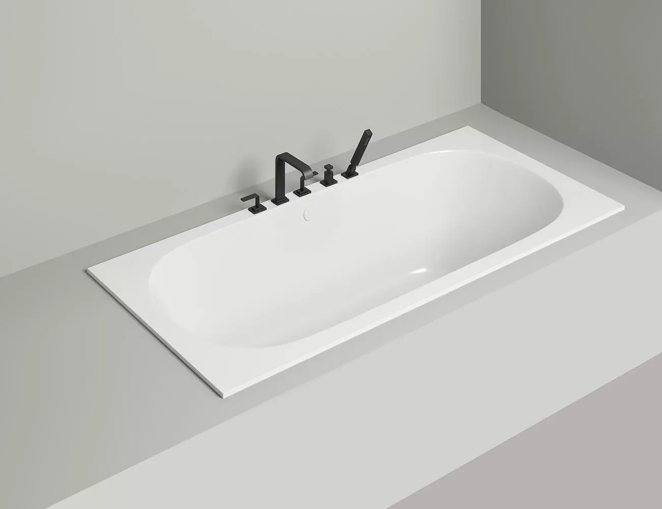 Ванна из искусственного камня Salini Ornella Axis S-Stone 180х80 103421M белая матовая, встраиваемая