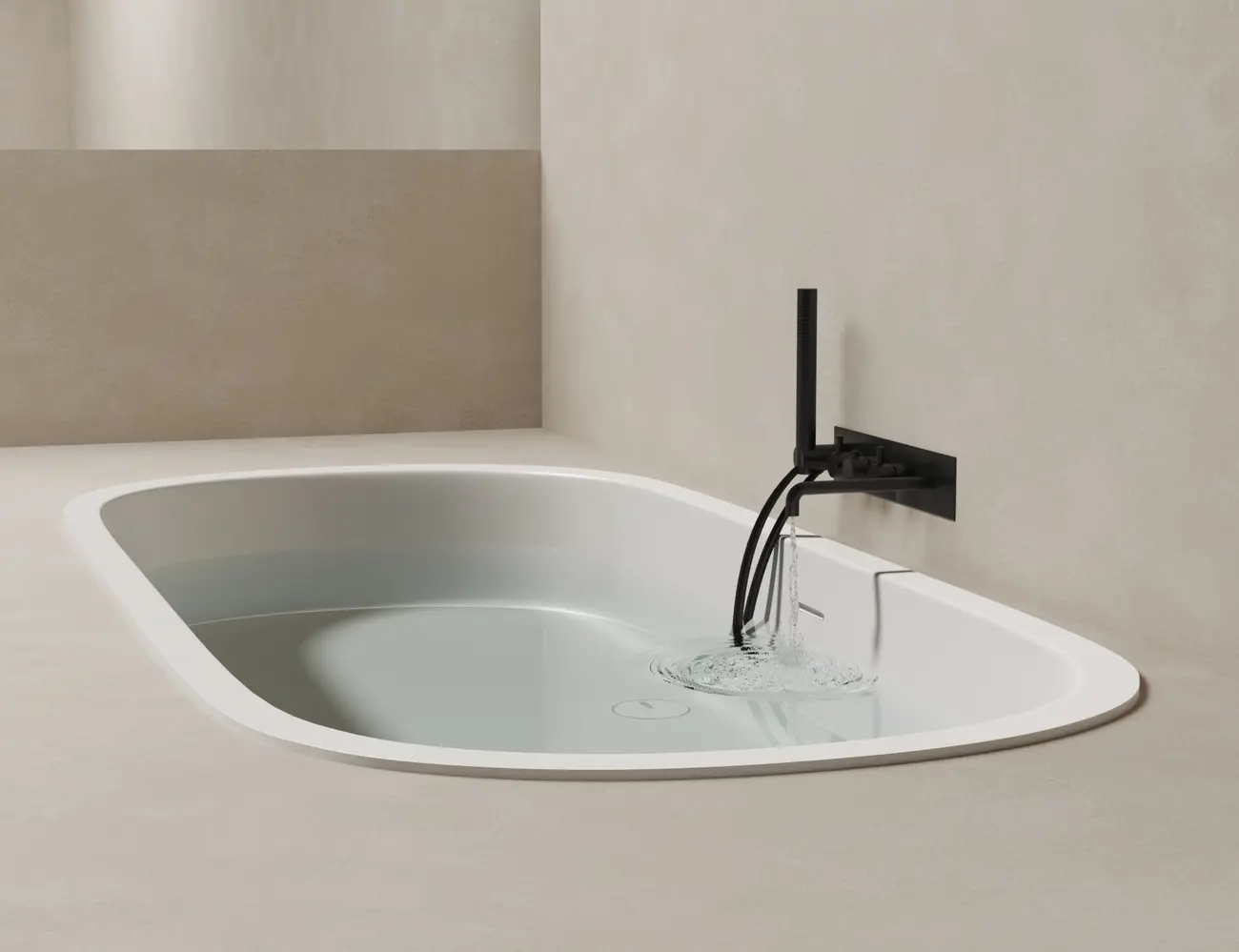 Ванна из искусственного камня Salini Ornella Axis Kit 170x70 104723M S-Stone белая матовая