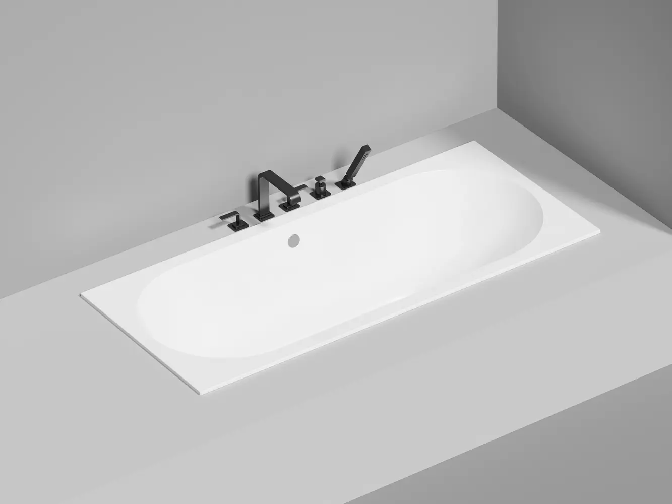 Ванна из искусственного камня Salini Ornella Axis 170x75 103423M S-Stone белая матовая