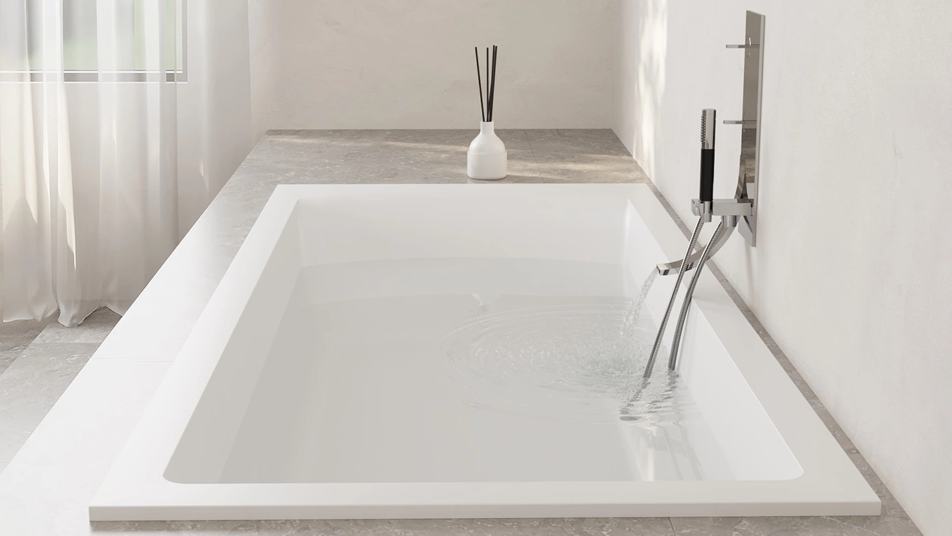 Ванна из искусственного камня Salini Cascata 104313G 170x75 S-Sense белая