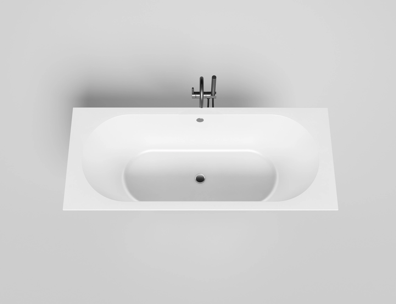 Ванна из литьевого мрамора Salini Ornella Axis 170x70 104613G S-Sense белая глянцевая