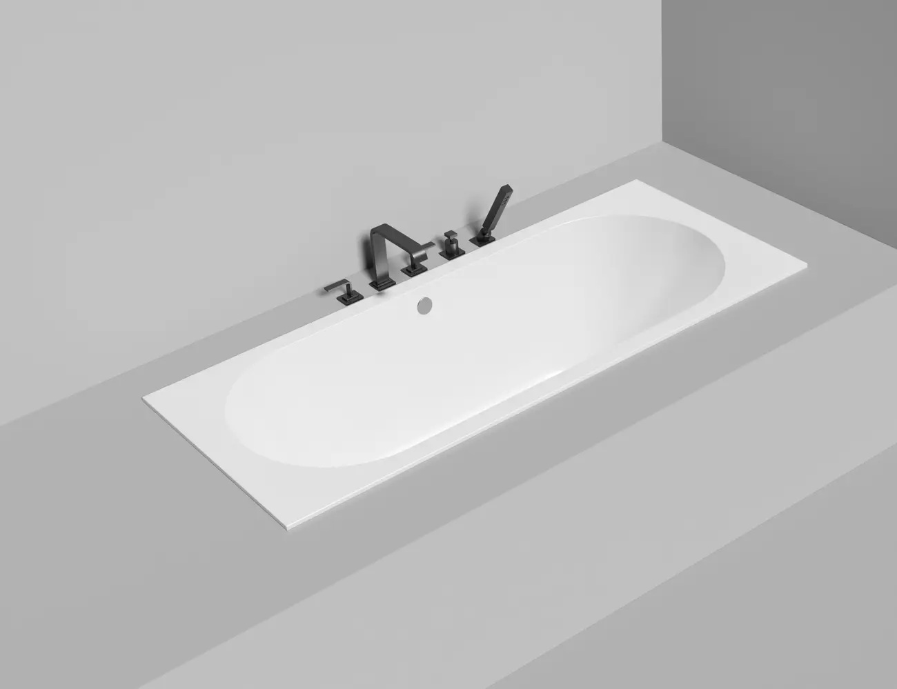 Ванна из искусственного камня Salini Ornella Axis 170x70 104623M S-Stone белая матовая