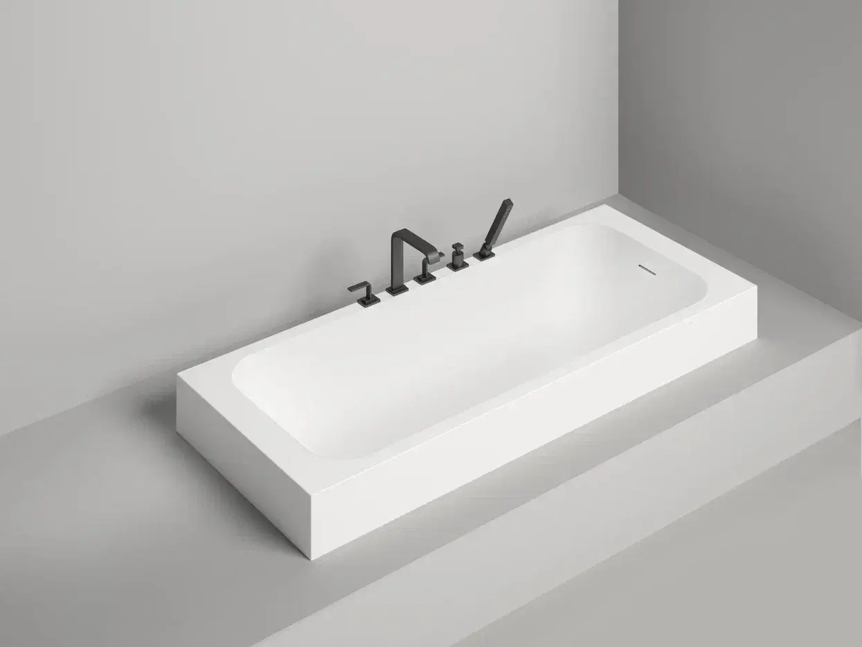 Ванна из искусственного камня Salini Orlanda Kit S-stone 160x70 102125M белая матовая, встраиваемая