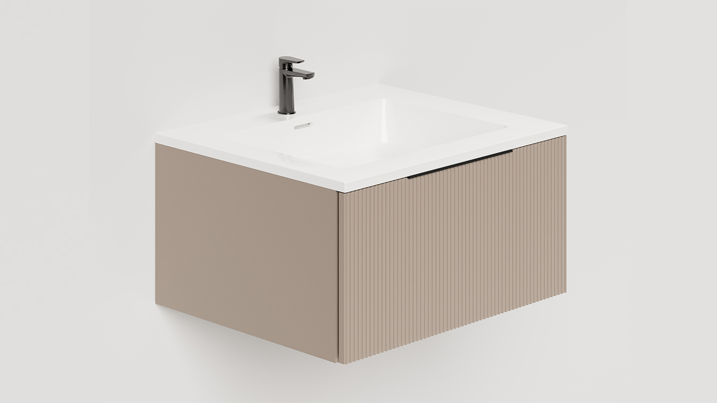 Тумба подвесная TOUCH 60х50х32 см, матовая эмаль Taupe	T600V1T