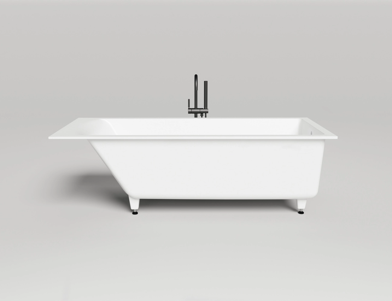 Ванна из искусственного камня Salini Cascata 104213G 180x80 S-Sense белая