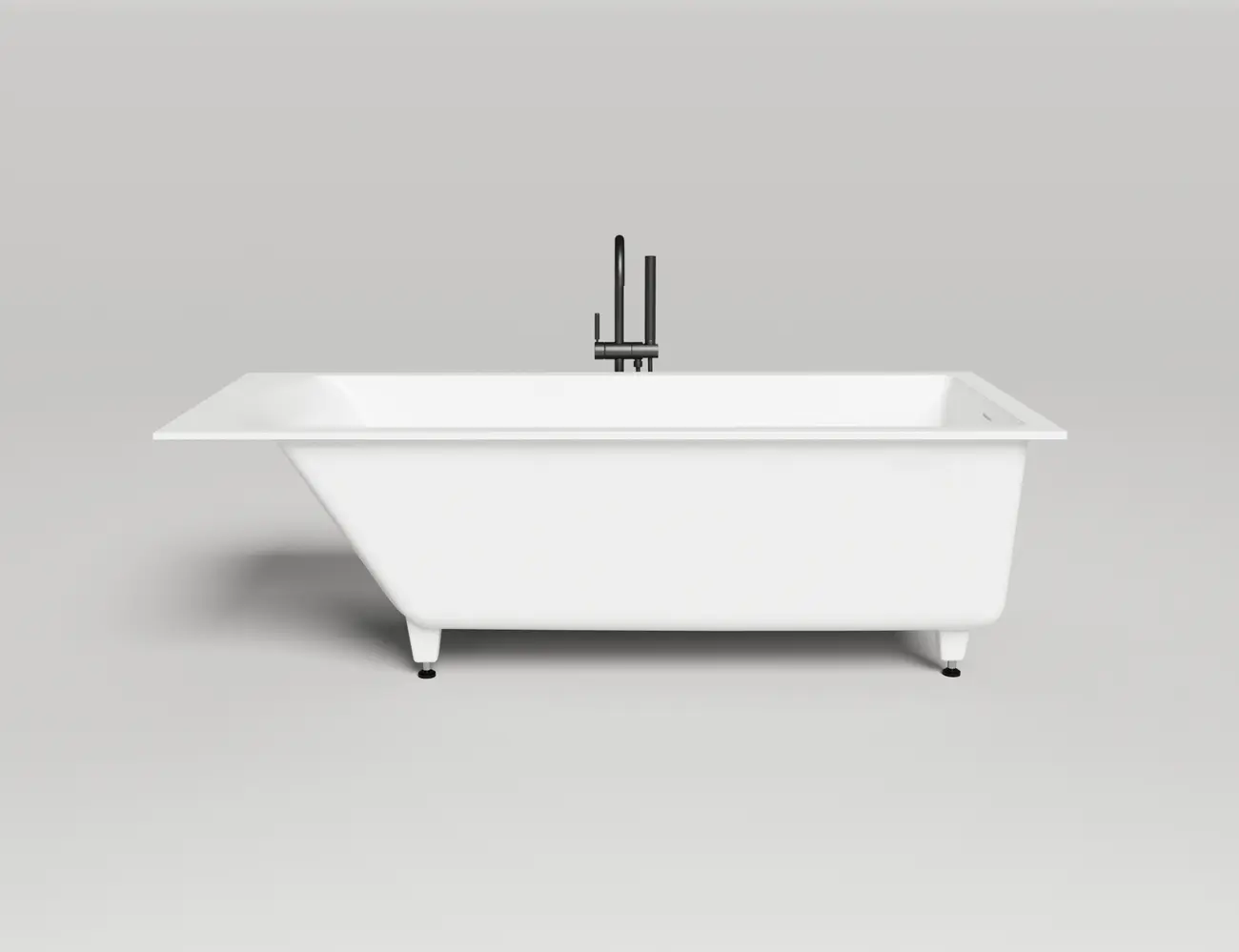 Ванна из искусственного камня Salini Cascata 104513M 180x80 S-Sense белая