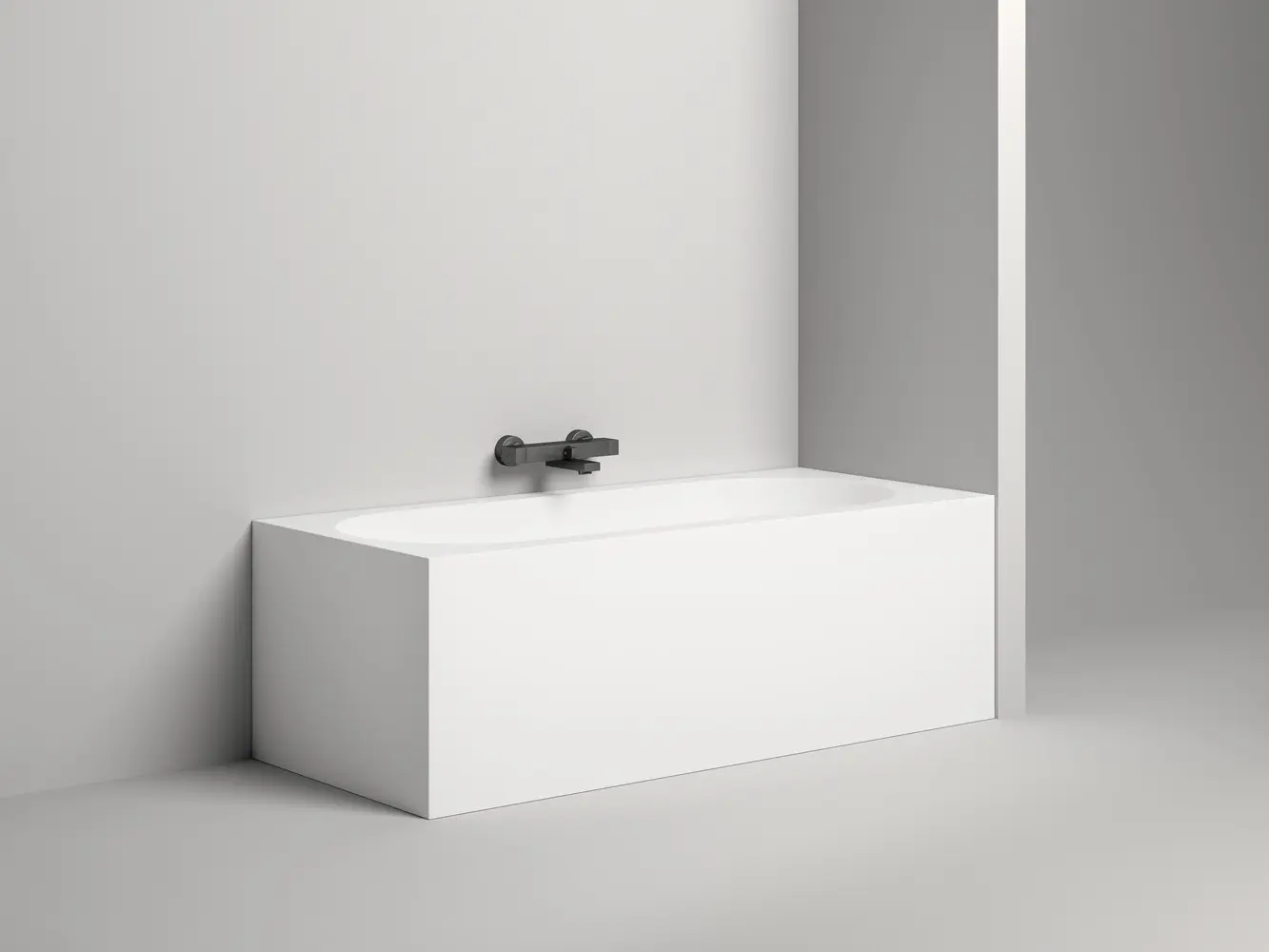 Ванна из литьевого мрамора Salini Ornella Kit S-sense 170х80 102414G белая глянцевая, встраиваемая