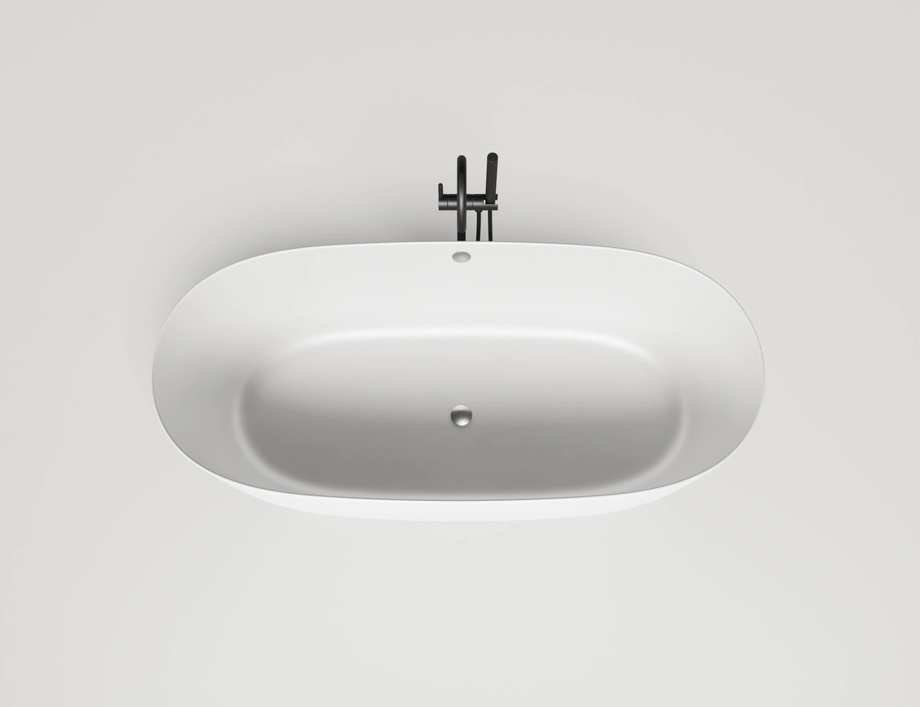 Ванна из литьевого мрамора Salini Sofia Light 165х75 103711G S-Sense с переливом, белая глянцевая