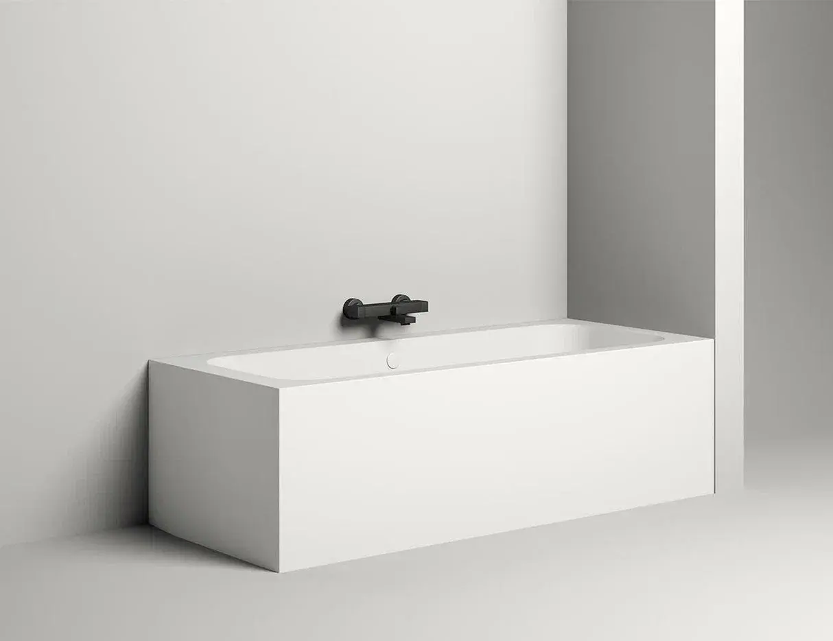 Ванна из искусственного камня Salini Orlanda Plus Kit S-Stone 190x100 102124M белая матовая, встраиваемая
