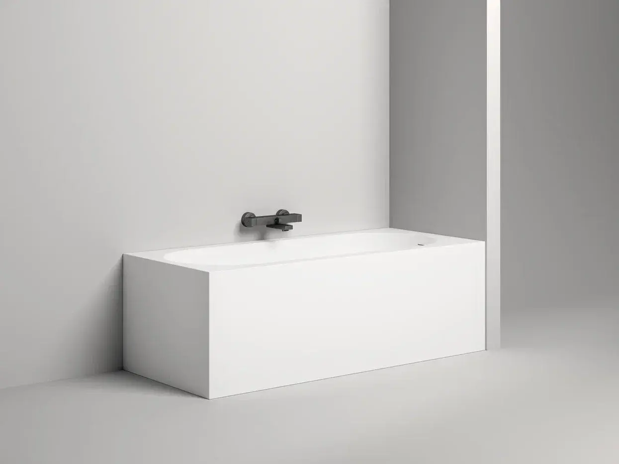 Ванна из искусственного камня Salini Ornella Kit S-Stone 170x75 102421M белая матовая, встраиваемая