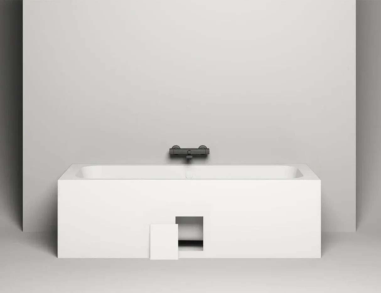 Ванна из искусственного камня Salini Orlanda Plus Kit S-Stone 190x100 102124M белая матовая, встраиваемая
