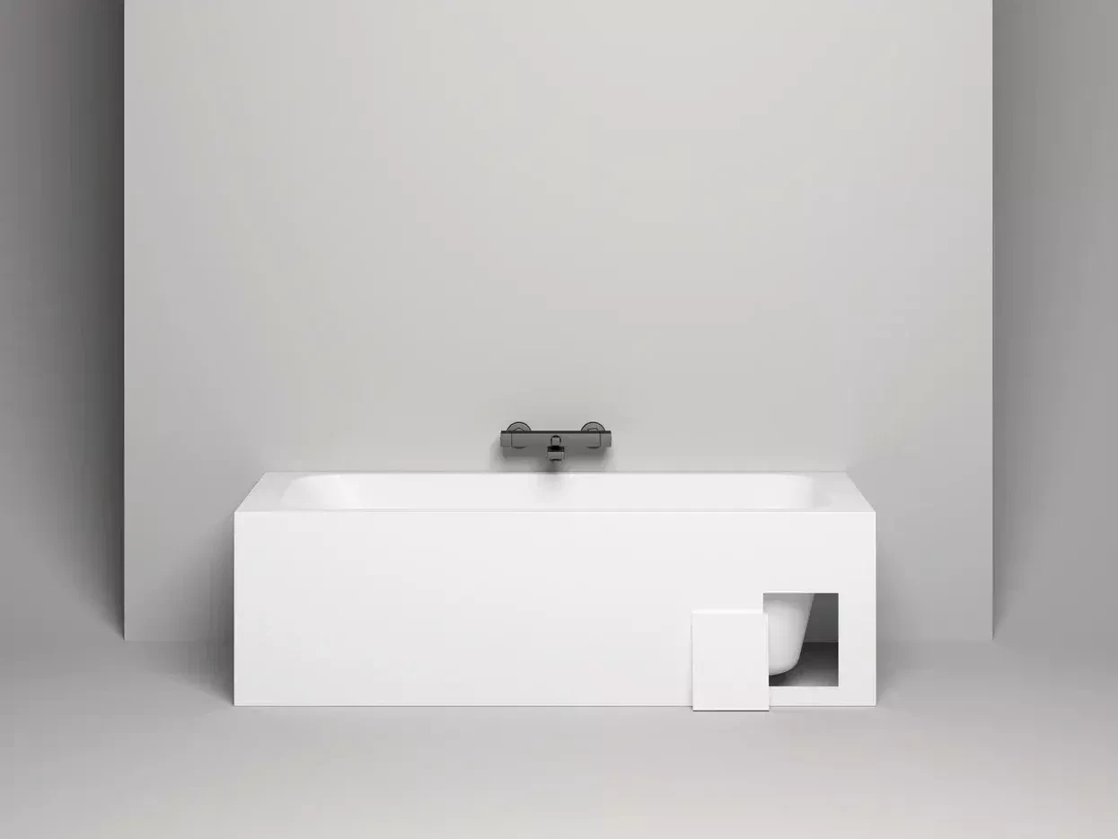Ванна из литьевого мрамора Salini Orlanda S-Sense 170x70 102011G белая глянцевая, встраиваемая