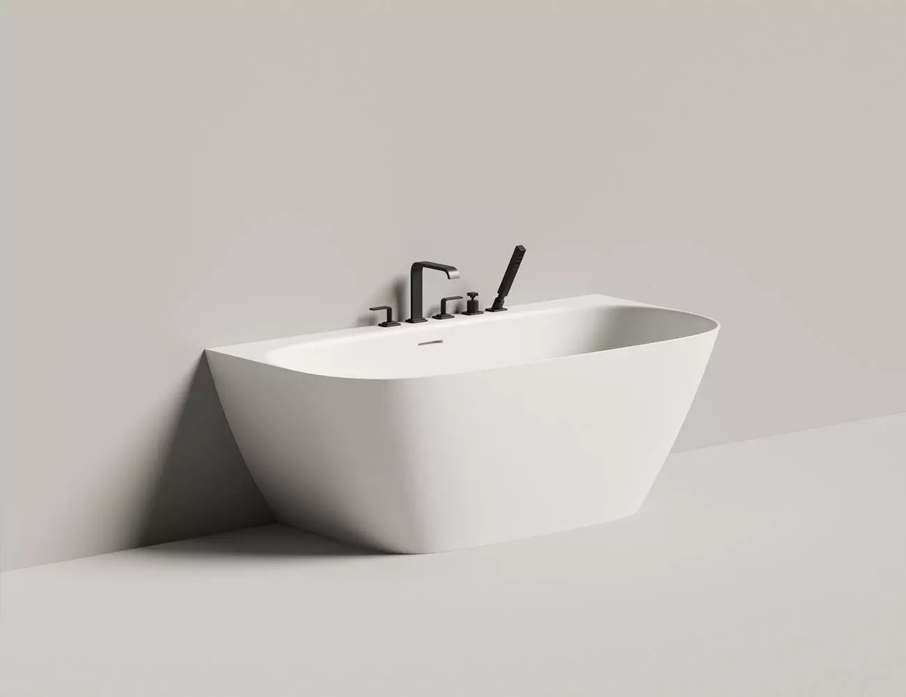 Ванна из литьевого мрамора Salini Sofia Wall S-sense160x80 102517G белая глянцевая, пристенная