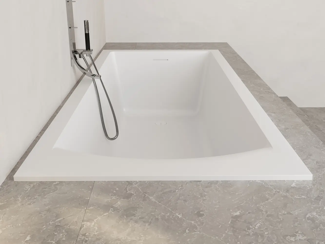 Ванна из искусственного камня Salini Cascata 104123M 170x75 S-Stone белая