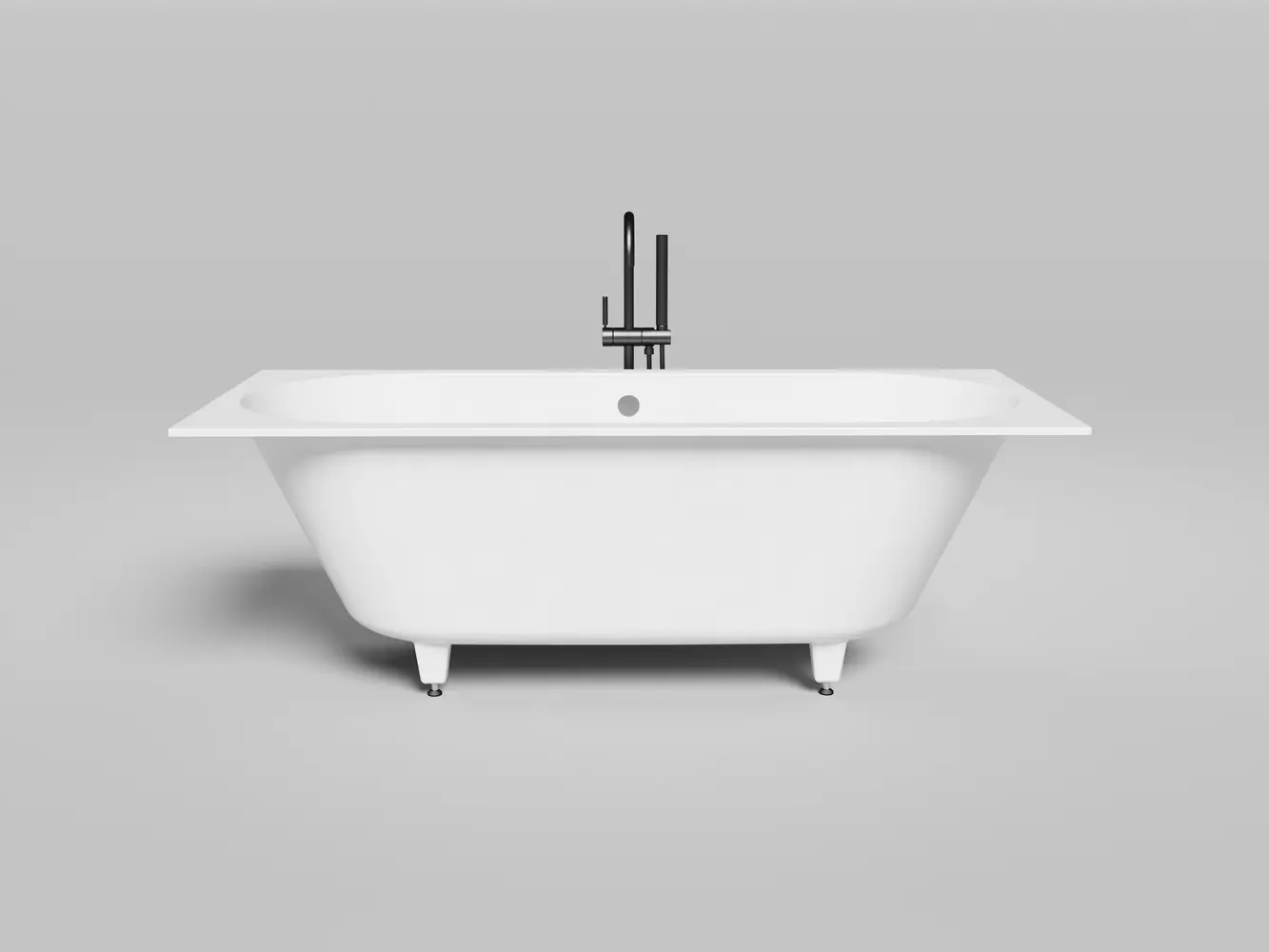 Ванна из искусственного камня Salini Ornella Axis 170x75 103423M S-Stone белая матовая