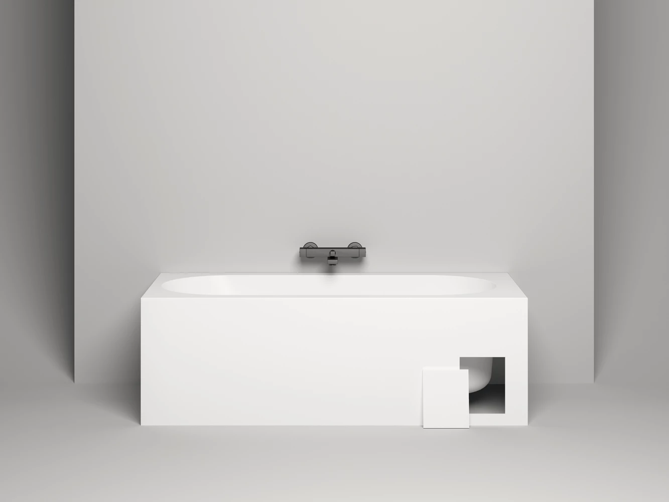Ванна из литьевого мрамора Salini Ornella Kit S-sense 170х70 102413G белая глянцевая, встраиваемая