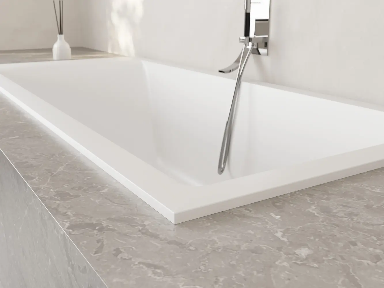 Ванна из искусственного камня Salini Cascata 104123M 170x75 S-Stone белая