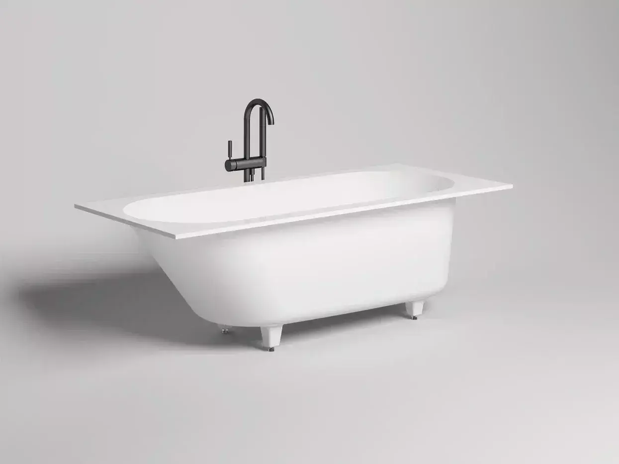 Ванна из искусственного камня Salini Ornella S-stone 180x80 102322M белая матовая, встраиваемая